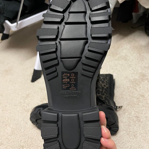 Rag & Bone leopard combat boots - Picture 2 of 3